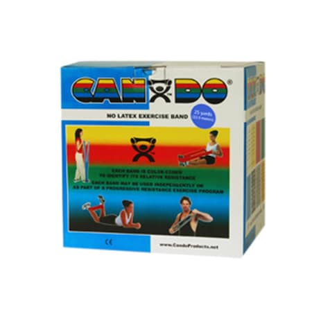 Cando International Latex Free Exercise Band, 25 yards Roll - Blue, Heavy CanDo-10-5634